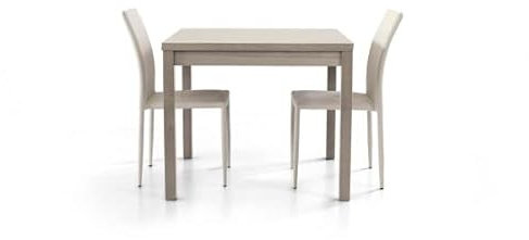 Mar.c.a. Design – Table Console Extensible 90x90 cm Ouverture Livre Jusqu’à 180 cm Gris chêne – Fabriqué en Italie