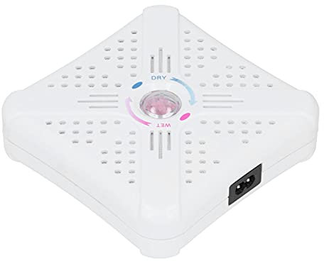 Natudeco Deshumidificador Mini secador de Aire Colgante portátil Reutilizable eliminación de Humedad Herramienta de absorción Blanca bajo Ruido para Ropa de Armario EU 220V