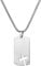 JewelryWe Schmuck Halskette Herren Damen Edelstahl Militärische Erkennungsmarke Dog Tag Kreuz Anhänger mit 22 Zoll Kette Schlangenkette Geschenk Silber