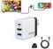 JINGDU Switch Dock Charger for Nintendo Switch/OLED, 36W PD Fast Charger with USB C and HDMI Port, Travel Dock for TV/Phone/Tablet/Laptop, Black and White