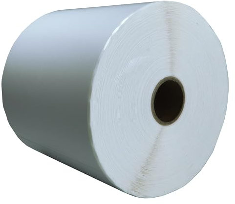 DULA 500 Stück Thermo Etiketten 4 × 6 Zoll 1 Rolle Versandetiketten 100x150mm für Versandetiketten, kompatibel mit den meisten Desktop-Thermoetikettendruckern