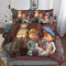 BARDYS Alvin and The Chipmunks 3D Gedruckte Bettwäsche Set 3teilig Bettbezüge Mit Reißverschluss Weiche Und Angenehme Schlafkomfort Microfaser Bettbezug Retro Kinder Mit Kissenbezug Double（200x200cm）