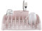 Minky Dish Drying Rack & Cutlery Holder, Space-Saving, Large Capacity for Kitchen Counter, Durable Drying Rack for Dishes and Utensils, Made in The UK (Dusty Pink)