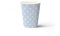 PAW - Bicchieri Carta (250 ml) I 8 Pezzi I Bicchieri Monouso Ideali per Matrimonio, Festa per Bambini, Compleanno, Celebrazioni I Stampa su Bicchieri di Carta a Base d'Acqua I Puntini Azzurro Chiaro