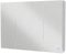 kleankin Armoire Murale Miroir avec éclairage LED de Salle de Bain 2 en 1, Meuble 3 Portes, 5 Compartiments, étagères Hauteur Réglable, dim. 90L x 15l x 65H cm Blanc