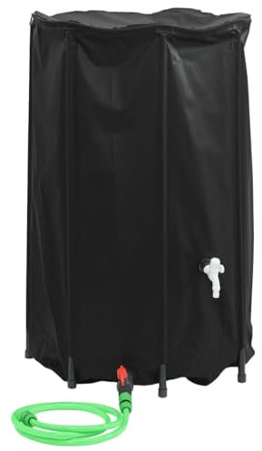 vidaXL Serbatoio Acqua con Rubinetto Pieghevole 500 L in PVC