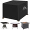 YYDSLEE Housse Table de Jardin 420D Tissu Oxford Bache de Protection Exterieur Housse Anti-UV Salon de Jardin Exterieur Housses pour Mobilier de Jardin Imperméable Noir, 90 x 90 x 90 cm