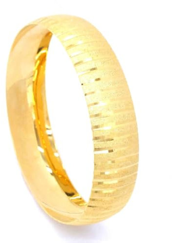 Generisch 1,5cm Bilezik Armreifen Kum Setina üclü Gold Armreif 22 Karat Vergoldet Altin Bileklik Kuyumcu 6,6 (M)