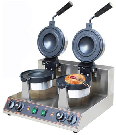 LSHFYV Máquina para Hacer gofres para Hamburguesas Comercial, Prensa eléctrica Antiadherente para panini, máquina para Hacer gofres para Hamburguesas, Control de Temperatura de 50-300 ℃ calefacción,B