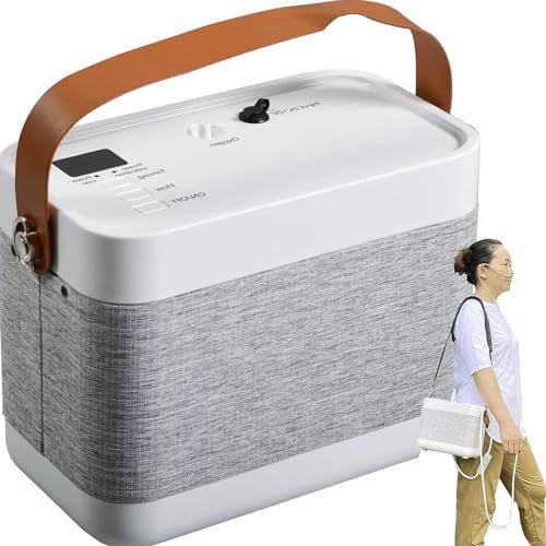 Generador De Oxígeno Portátil, Máquina De Oxígeno De Viaje De 70 W, Regulación De Flujo De 1-3 L, Con Función De Sincronización, Máquina De Oxígeno Para Silla De Ruedas, Para El Hogar, Viajes, Coche