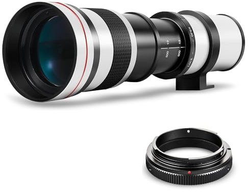 Leistungsstarkes 420-800 mm f/8.3 HD manuelles Teleobjektiv für Nikon D500, D600, D610, D700, D750, D800, D800e, D810, D810a, D850, D3400, D5000, D5100, D5100, D5 200, D 5300, D5500, D5600, D7100,