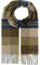 bugatti Herren Schal kariert - 30 x 180 cm - weicher Winterschal für kalte Tage Dark Olive
