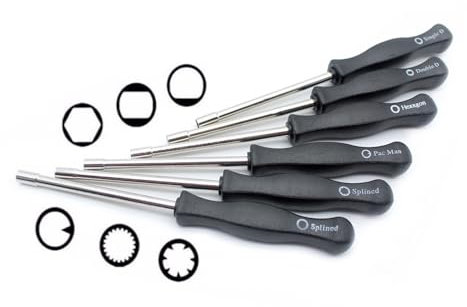 LAERNPU 6Pcs Carburatore Cacciavite Strumento di Regolazione for Husqvarna for Stihl for Ryobi for Homelite for Zama for Walbro for Poulan Motosega Trimmer Set di Strumenti