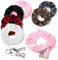 Ouligay 6 Stück Weich Scrunchies mit Reißverschluss Elastischer Haargummis mit Versteck Strand Gadget Haargummi Reise Geldversteck Scrunchies Haargummi Reisegadget für Mädchen Damen Frauen