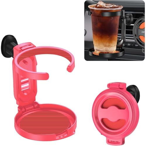 SRTMIRJJ Porte Gobelet Voiture pour Peugeot 508 2011-2015, Universel Support de Ventilation Réglable, Porte-Gobelets à Boissons et à Café,C
