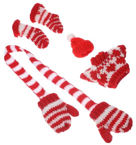 KOMBIUDA Trendy Süße Miniatur-puppenkleidung Handschuhe Für Die Weihnachtsdekoration Puppenherstellung