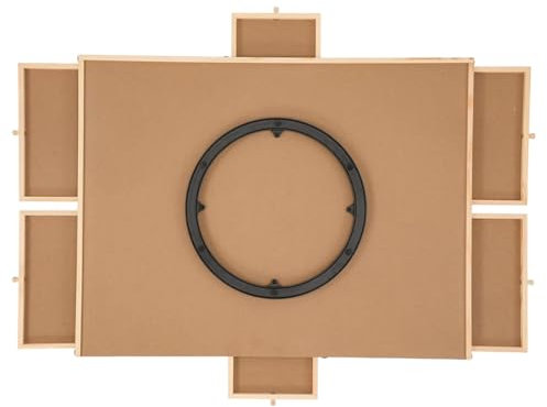 Rotating Puzzle Board - Wooden Puzzle Jigsaw Puzzle, Portable Wooden Puzzle Tray | Rotating Puzzle Board Wooden Rotating Jigsaw Puzzle Table Drawer, Portable Puzzle Organizer for Assembling Puzzle