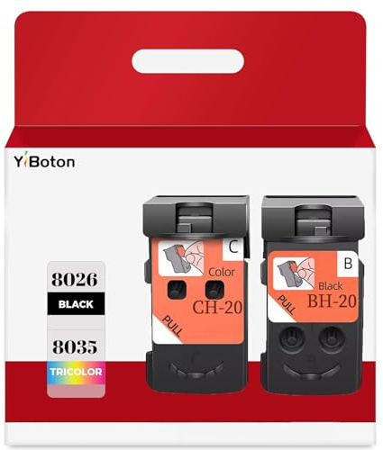 BH-20 CH-20 Printhead Replacement for Canon G7020 G6020 G5020 G1220 G1230 G2260 G2270 G3260 G3262 G3270 and G4270 MegaTank All-in-one Printer Head Ink cartridges 8026 8035 Set Combo Pack