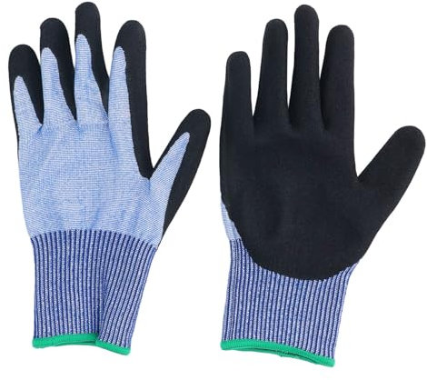 Xolsurg Cut Work Gloves Steel Wire A7 Level Men Women Non Slip Oil Proof Safety Gloves for Kitchen Chefs Butchers 2 Pack (M)