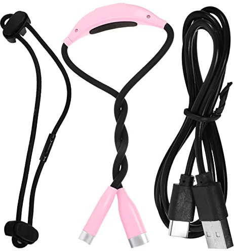 EXCEART Lampe de Lecture à Pince USB Rechargeable Lampe Portative LED Cou Liseuse Flexible et Compacte pour