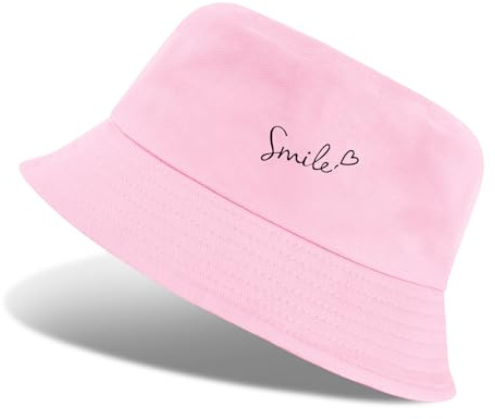 Nadeer Bobs Femme Chapeau Pêche Chapeau de Seau Pliable Coton Respirant Bucket Hat Bonnet Soleil Anti-UV pour Homme Unisexe Été à l'extérieur