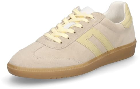 Mids Morgan Damen Sneaker Velourleder, Streetwear Style mit Kontraststreifen, Wechselfußbett und Schnürung