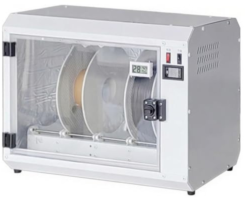 NGARY Déshydrateur De Filaments À 4 Bobines, Étuve De Séchage pour Filaments D'imprimante 3D avec Thermomètre/hygromètre, Circulation d'air Chaud À 360° pour ABS, PLA, PA, PC, PCL, PETG