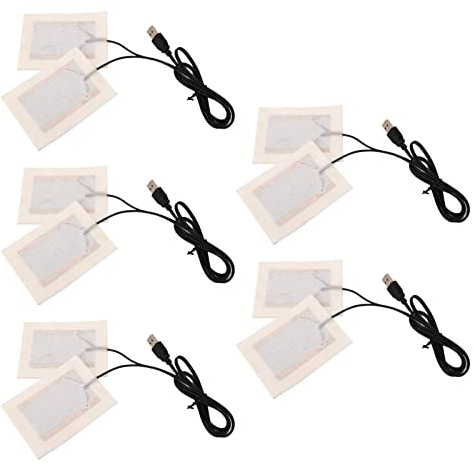 ZJchao Coussin Chauffant, DC5V PCS DC5V USB Coussin Chauffant électrique en Tissu - Portable pour le Cou, le Dos, l'abdomen, le Soutien Lombaire et le Chauffage du Lit pour Animaux de Compagnie