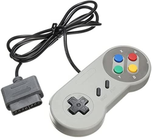 TRIXES SNES Retro Replacement Controller Gamepad For Use With Original Console - Gaming Joypads Gamepad - Suitable for SNES Only NEW Replacement Retro Controller