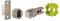 Jigetch JTL4023 Smart Bathroom Bolt, Polished Chrome