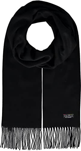 FRAAS Cashmink Schal 35 x 200 cm - Weicher als Kaschmir - Made in Germany - Schal einfarbig für Damen und Herren - Perfekt für Herbst und Winter Schwarz
