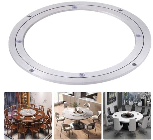 Aluminum Alloy Turntable Bearings Heavy Duty Bearing Table Swivel Plate Hardware Round Rotating Turntable for Restaurant Dining Table Cake Decorations TV Monitor Stand(10 Inch)