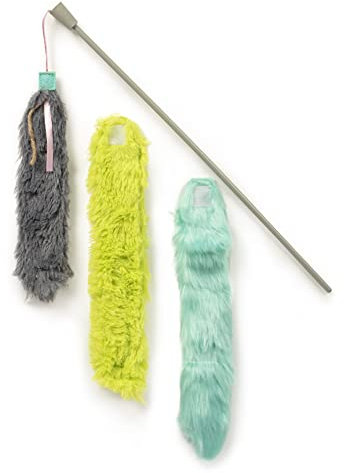 SmartyKat Crazy Catch Katzenspielzeug, 3-teilig, Grün/Gelb/Grau, Einheitsgröße