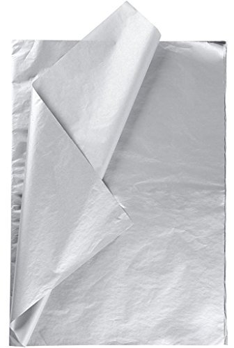 Creavvee® Decoupage Seidenpapier 50x70cm 30 Blatt silber