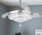 YYEHON Modern Crystal Ceiling Fan with Lights and Remote Control, 42″ LED Chandelier Fan with Retractable Blades, Quiet Indoor Use Fandelier for Bedroom Living Room Dining Room (Silver)