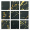 ANCLLO - Mosaico in autoadesivo, in PVC, 10 x 10 cm, 40 pezzi, nero