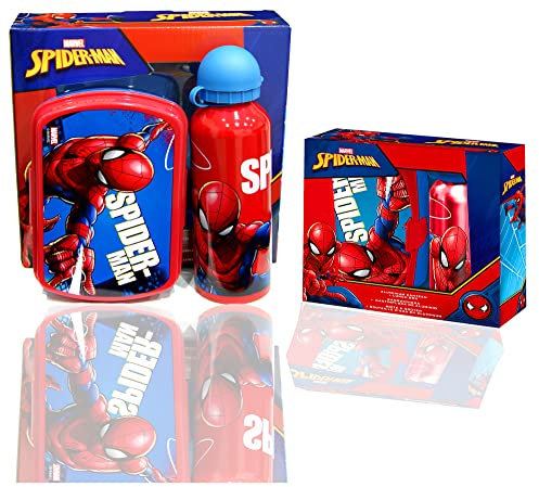 Spider-Man Brotzeit-Set - Brotdose & Flasche 400ml, único