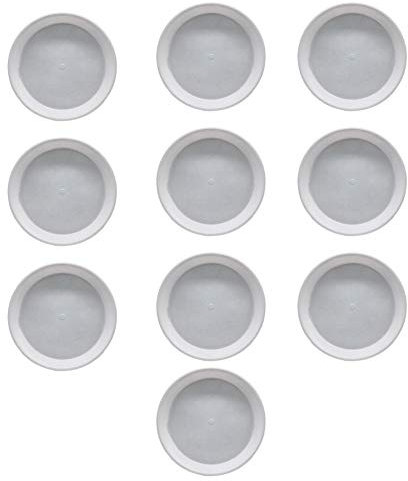 Verliked 10pcs Plantes Soucoupes En Plastique Pot De Fleurs Soucoupe Pot De Plantes Pour Plantes De Jardin D'intérieur Et D'extérieur blanche 30 cm x 30 cm x 3,4 cm