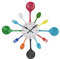 TopHomer Cutlery Wall Clock, Removable Modern Creative Cutlery Kitchen Spoon Fork Wall Clock Home Decoration