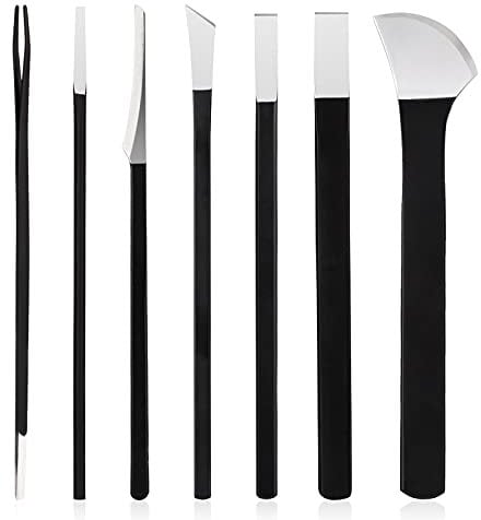 Set pedicure, Segbeauty 7 pezzi Set di coltelli per pedicure con custodia in PU, strumenti per unghie incarnite, set professionale per la riparazione dei piedi con lama affilata