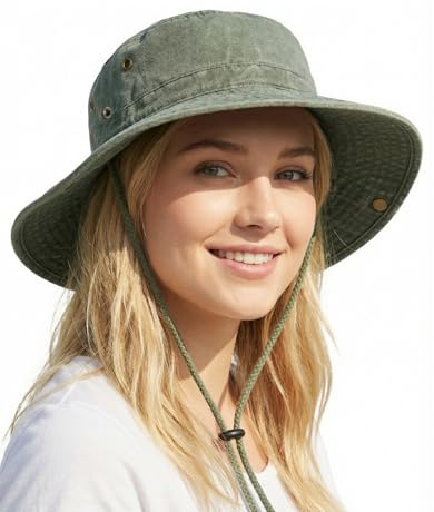 Zylioo L/XL/XXL/3XL Sonnenhut Safari Hut Herren Großen Kopf Sonnenschutz | Wanderhut Buschhut Für Outdoor Angeln Fischen Golf