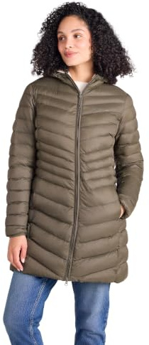 Mountain Warehouse Florence Womens Fur Lined Padded Jacket - Thermal tested -40°C Puffer Coat with Microfibre Insulation - Autumn, Winter, Outdoors & Travelling Khaki 18