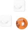 Stick on Curtain Pole Holder, 2 Pcs Adhesive No Drill Transparent Shower Curtain Rod Brackets Holder Pole for Wall Stick on