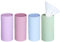 4 Pack Car Tissue Holder with Facial Tissues Bulk, Car Tissues Cylinder, Tissue Holder for Car, Travel Tissues Perfect Fit for Car Cup Holder, Refill Car Tissue Box Round Container.