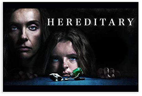 Hereditary Horror Movie Poster Leinwand Schlafzimmer Dekor Sport Landschaft Büro Zimmer Dekor Geschenk Rahmen: 50 x 75 cm