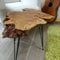 Tavolino in legno massello Tavolino naturale Tavolino rustico in legno di ulivo I di SkilledHandsShop (30 X 40 cm)