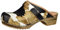 Sanita Caroline offener Clog | Original handgemacht | Leder-Holzclogs für Damen | Nachhaltige Sohle | Cognac-Kuh | 38 EU