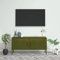 Homgoday Mobile TV Verde Oliva 105x35x50 cm in Acciaio, Mobile Porta TV, Mobiletto Basso per TV Tavolino da Salotto Supporto TV per Soggiorno