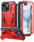 FNTCASE for iPhone 15/14/13 Case: Shockproof Military Grade Protective Cover with Kickstand - Dual Layer Matte Dropproof 6.1 Inch
