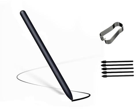 Galaxy Tab S7 FE Stylus Pen Replacement for Samsung Galaxy Tab S7 FE for Samsung S7 FE S Pen + Tips/Nibs,WithoutBluetooth(Black)